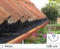Preview: MEISSNER - 1x Dachrinnenbürste - 100 cm lang - Ø 15 cm - Drehdraht aus Edelstahl - Laub- Marder- Nistschutz