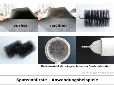 MEISSNER - 50x Spatzenbürsten - ca. 16 cm lang - Ø 9 cm - flexible und UV-beständige Borsten passen sich dem Hohlraum an