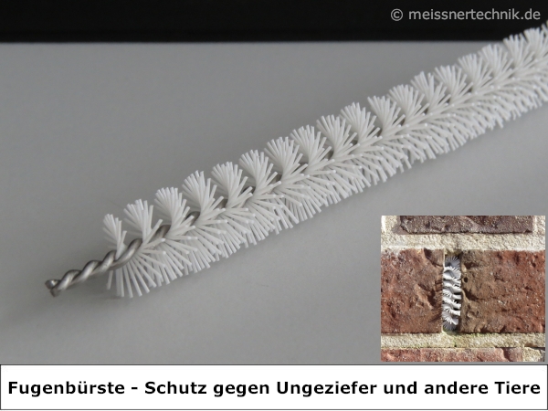 MEISSNER - 100x Fugenbürsten - 102 cm lang - Ø 17 mm - gerade