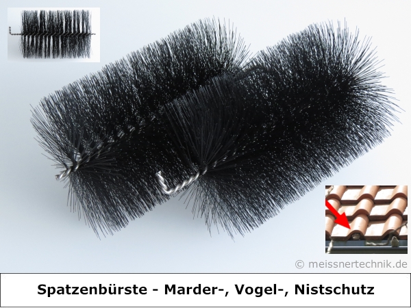 MEISSNER - 50x Spatzenbürsten - ca. 16 cm lang - Ø 9 cm - flexible und UV-beständige Borsten passen sich dem Hohlraum an